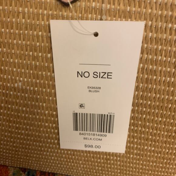 Kim Rogers Womens Wicker Straw Satchel Shoulder Purse Crossbody Bag Brown Boho - Picture 7 of 16